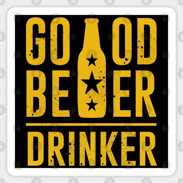 Good Beer Drinker Sticker by MZeeDesigns